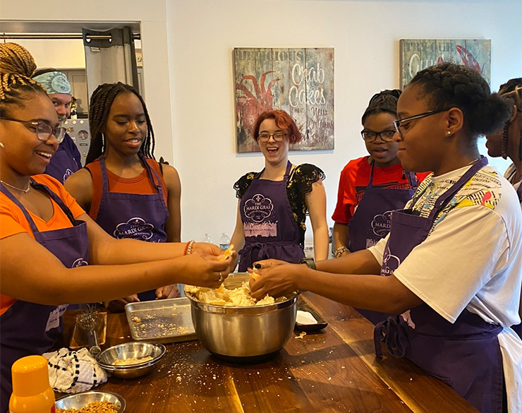 Spring Break trip at the New Orleans School of Cooking