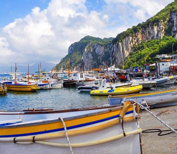 boats in capri