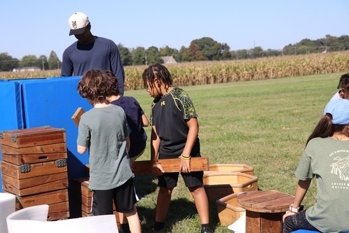 children participating in healthy horseplay