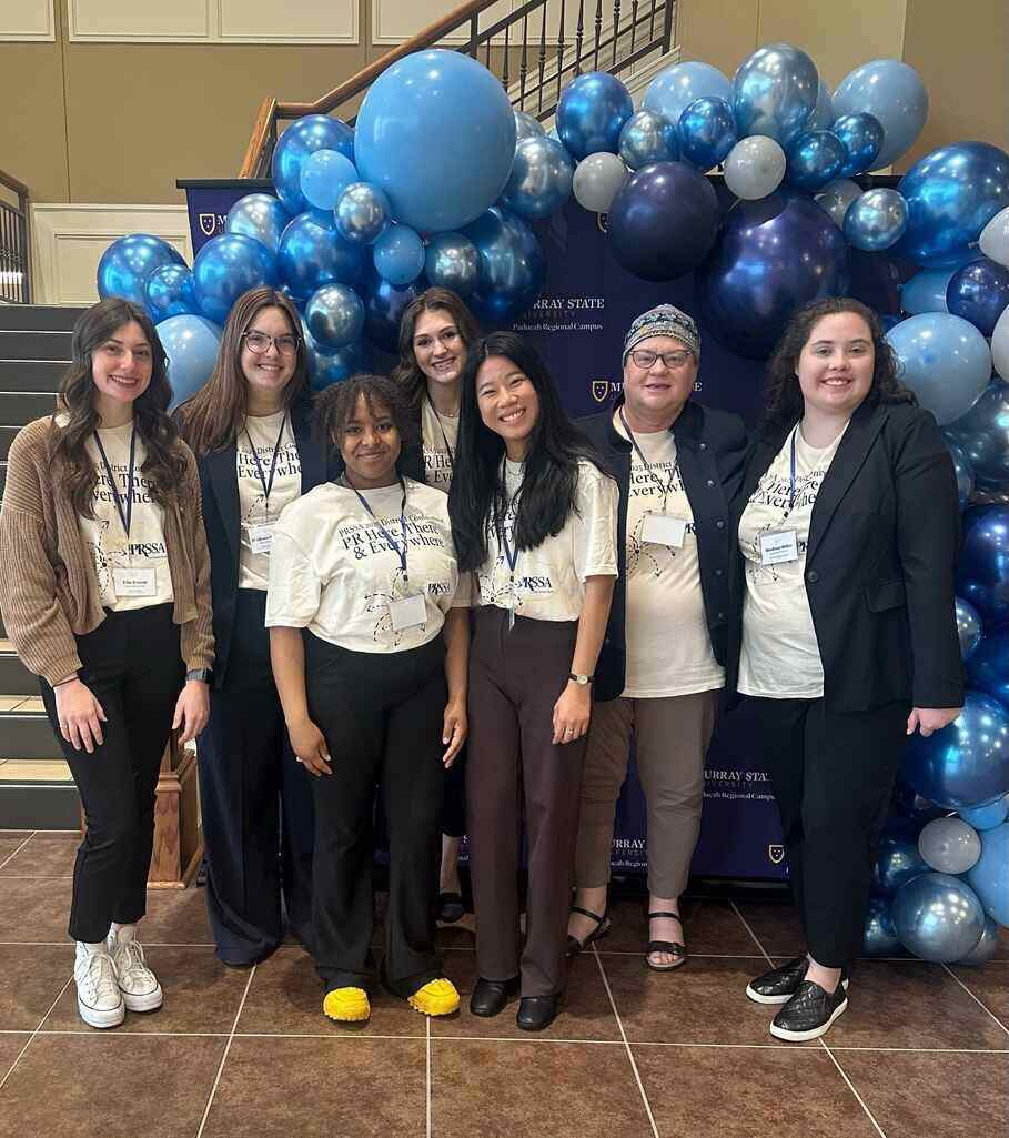 Pictures are members of the PRSSA group